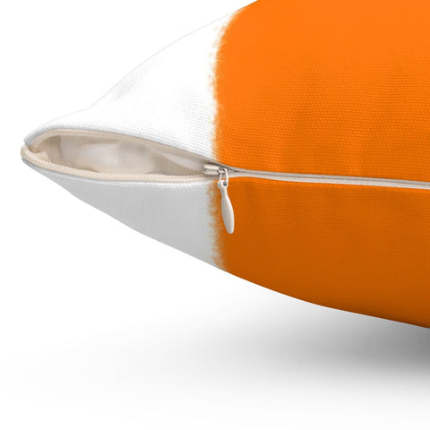 Wide Stripe Vertical Band Pumpkin Orange Pillow Throw - Cush Potato Pillows