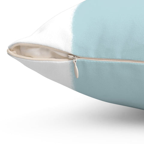 Wide Stripe Vertical Band Spa Blue Pillow Throw - Cush Potato Pillows