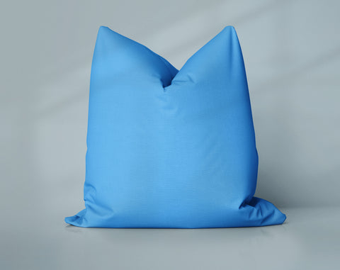 Splashdance Blue Solid Pillow Cover