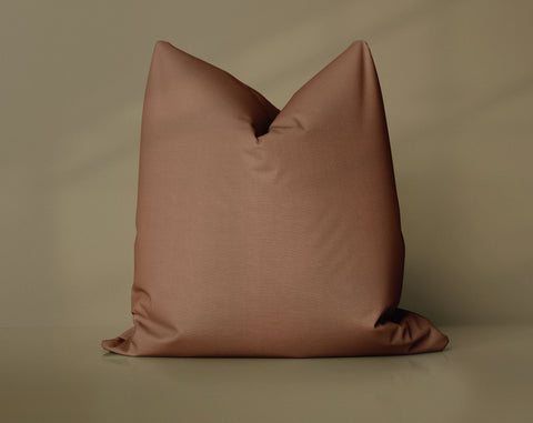 True Cocoa Cocoa Brown solid throw pillow cover, dark brown