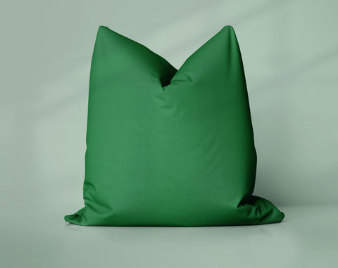 Jungle Canopy Garden Green solid throw pillow cover, dark green