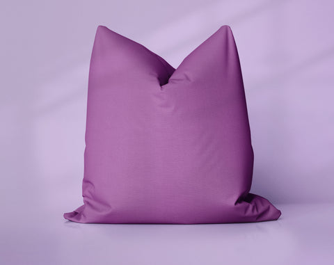 Orchid Whisper Bodacious solid throw pillow cover, dark purple