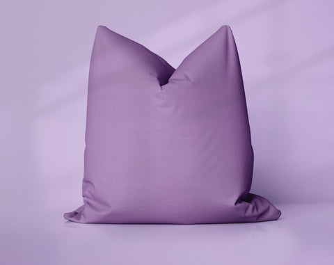 Mauve Actually Mauve Orchid solid throw pillow cover, medium purple