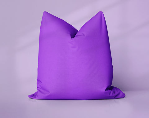 Grape Carnival Purple Magic solid throw pillow cover, dark purple