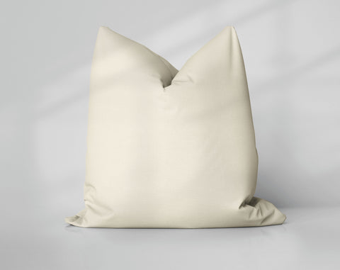 Diner Tile White Bone White solid throw pillow cover, light white