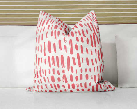 Cheetah Scarlet Red Decorative Pillow Throw Cover - Cush Potato Pillows