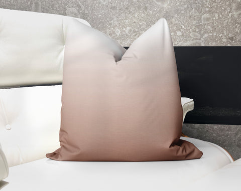 Ombre Mocha Mousse (17 - 1230) Pillow Throw Cover - Cush Potato Pillows