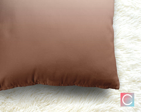 Ombre Mocha Mousse (17 - 1230) Pillow Throw Cover - Cush Potato Pillows