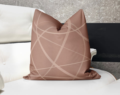 Twilight Secord Streams Mocha Mousse (17 - 1230) Decorative Pillow Throw Cover - Cush Potato Pillows