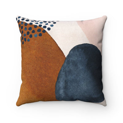 Abstract Dots Shapes Glam Pillow Throw Cover with Insert - Cush Potato Pillows