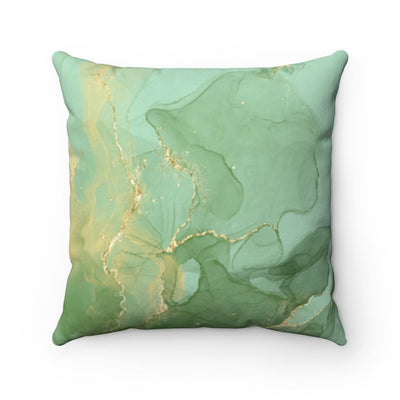 Abstract Fog Mint Green Pillow Throw Cover with Insert - Cush Potato Pillows