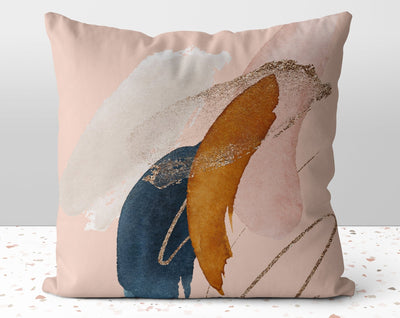 Abstract Glam Pink Pillow Throw Cover with Insert - Cush Potato Pillows