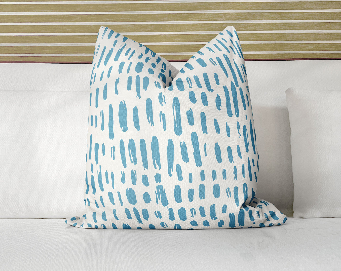 Cheetah Pacific Blue Decorative Pillow Throw Cover - Cush Potato Pillows
