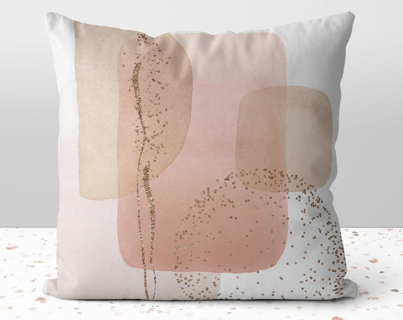 Chic Abstract Pink Pillow Throw Cover