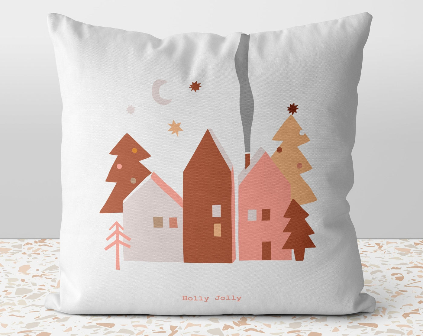 Christmas Town Village Pillow Throw Cover
