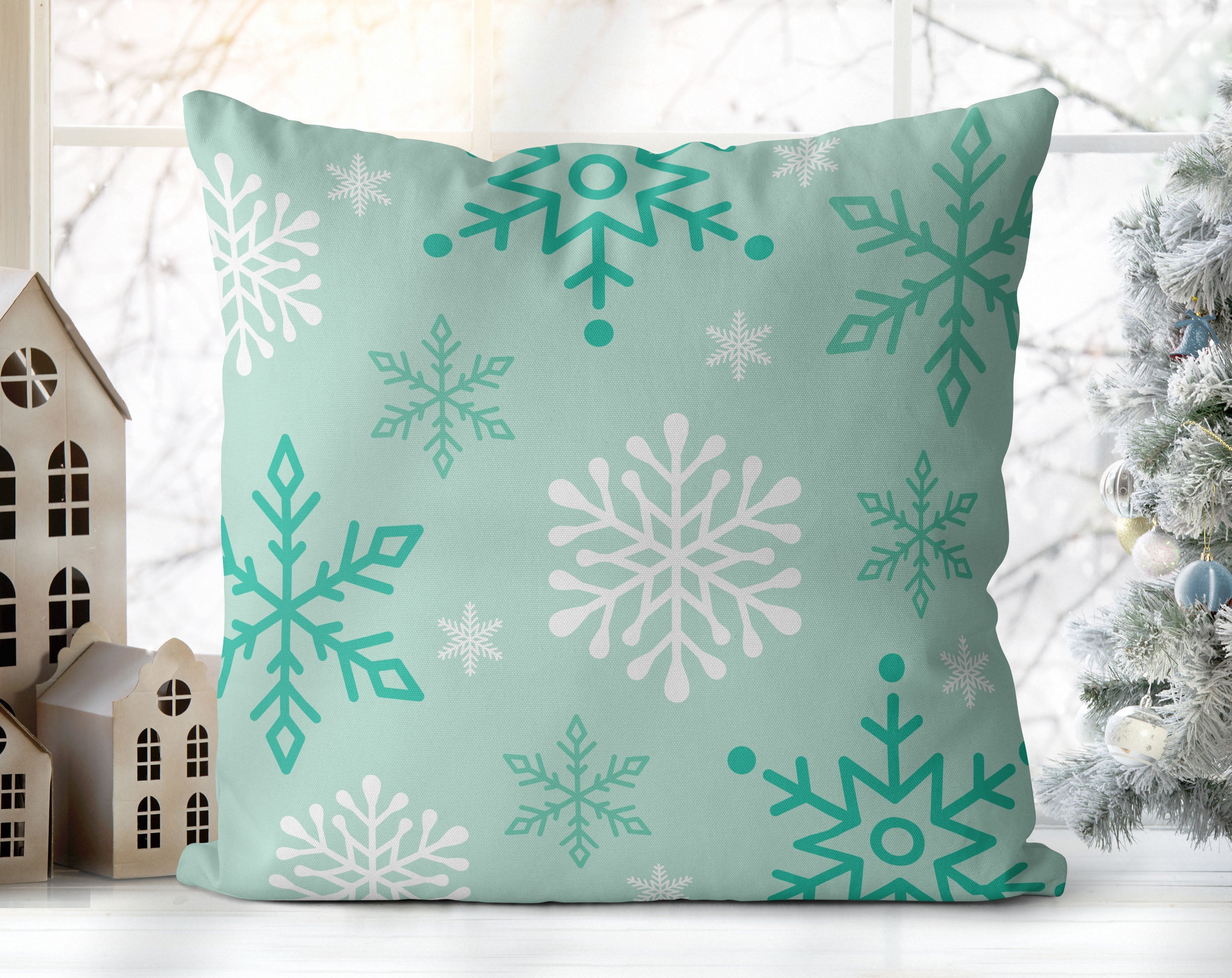 Mint green throw pillow best sale