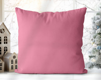 Enchanted Snowflakes Winter Christmas Pink Pillow Throw - Cush Potato Pillows