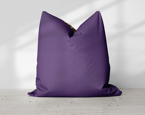 Exclusive Floral Purple Thibaut Inspired Pillow Throw Cover with Insert - Cush Potato Pillows