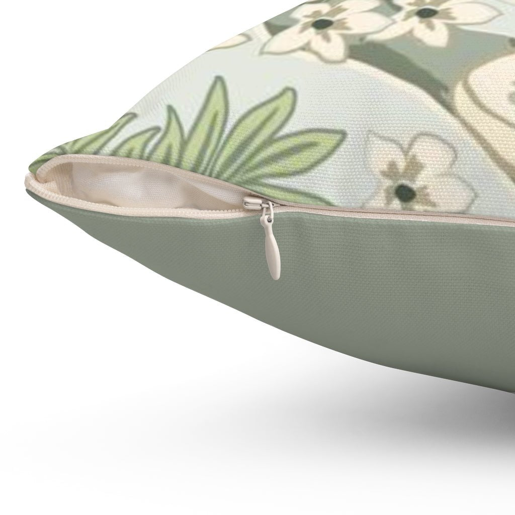 Exclusive Green Thibaut Honshu Robin's Egg Inspired Chinoiserie Pillow Throw Cover with Insert - Cush Potato Pillows