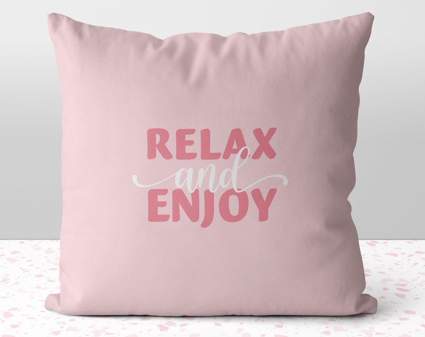 Flamboyance of Flamingos Summer Fun Relax and Enjoy Pink Square Pillow with Cover Throw with Insert - Cush Potato Pillows