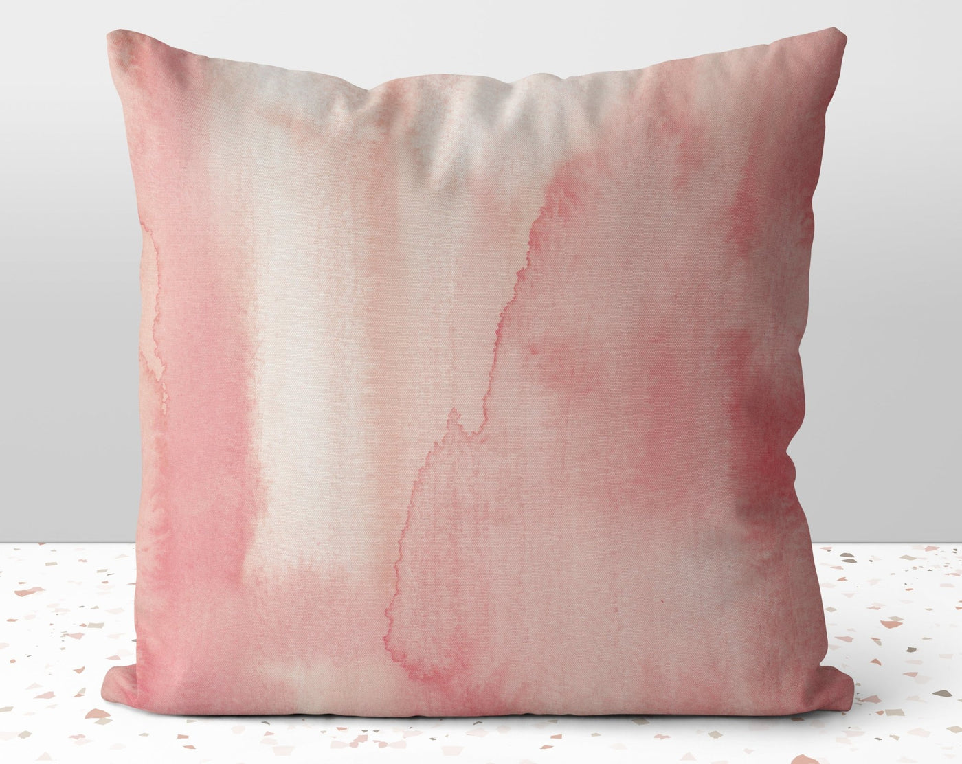 Glam Pink Strokes Square Pillow with Cover Throw with Insert - Cush Potato Pillows