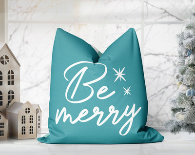 Marvelous Christmas Trees Green and White Pillow Throw - Cush Potato Pillows