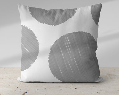 Minimalistic Gray Big Particle Dots Watercolor Pillow Throw - Cush Potato Pillows