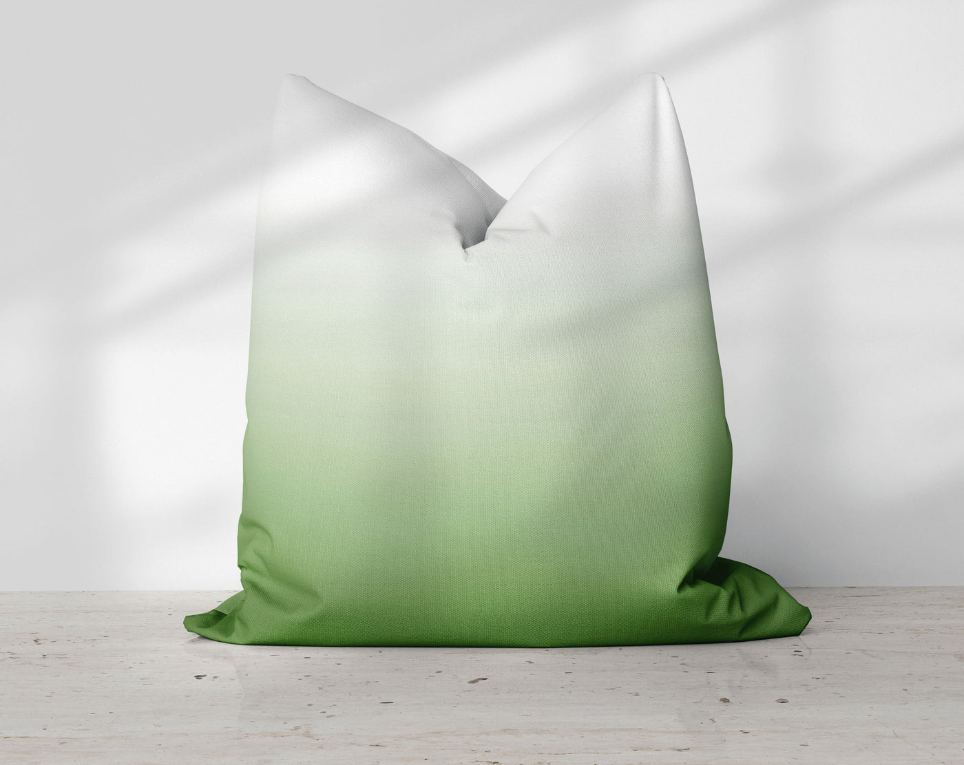 Ombre Cilantro Green Pillow Throw - Cush Potato Pillows