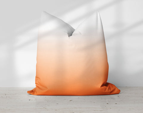 Ombre Classic Orange H Pillow Throw - Cush Potato Pillows