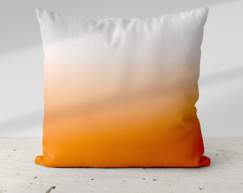 Ombre Classic Orange H Pillow Throw - Cush Potato Pillows