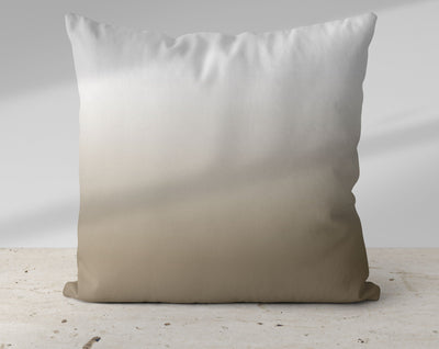 Ombre Dark Desert Beige Pillow Throw - Cush Potato Pillows
