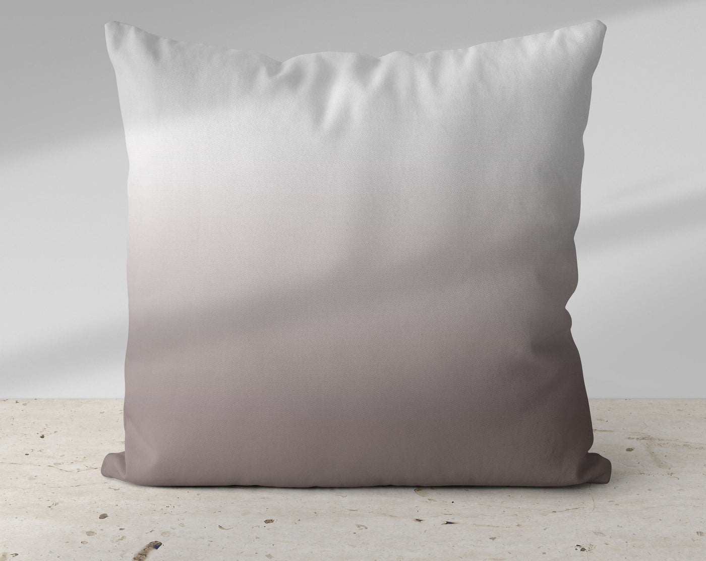 Ombre Dark Mole Taupe Pillow Throw - Cush Potato Pillows