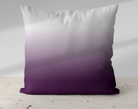 Ombre Eggplant Purple Pillow Throw - Cush Potato Pillows