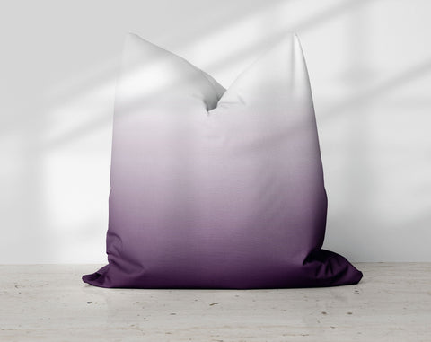 Ombre Eggplant Purple Pillow Throw - Cush Potato Pillows