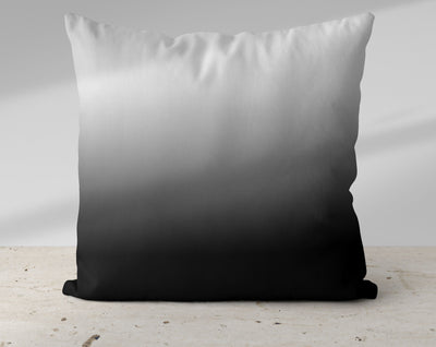 Ombre Just Black Pillow Throw - Cush Potato Pillows
