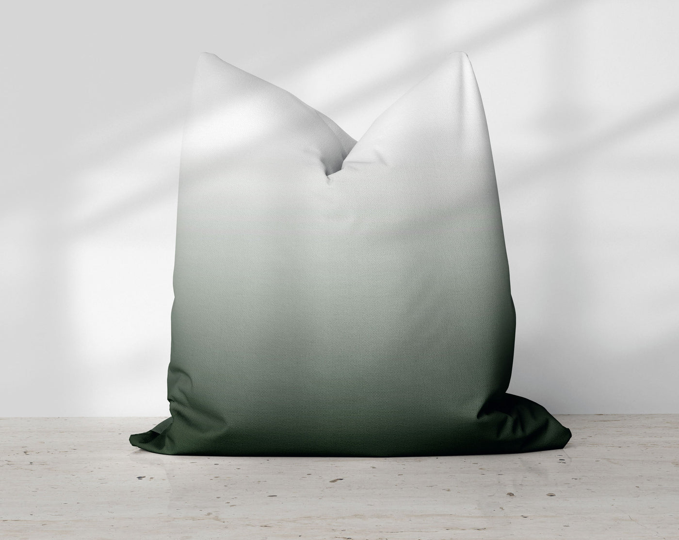 Ombre Oxford Green Pillow Throw - Cush Potato Pillows