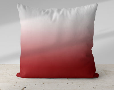 Ombre Ruby Red Pillow Throw - Cush Potato Pillows