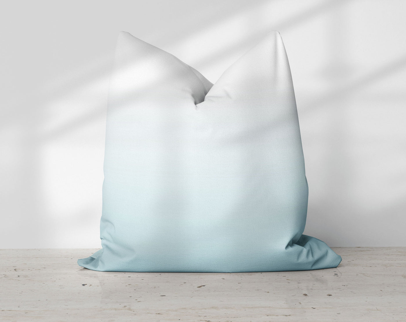 Ombre Spa Blue Pillow Throw - Cush Potato Pillows