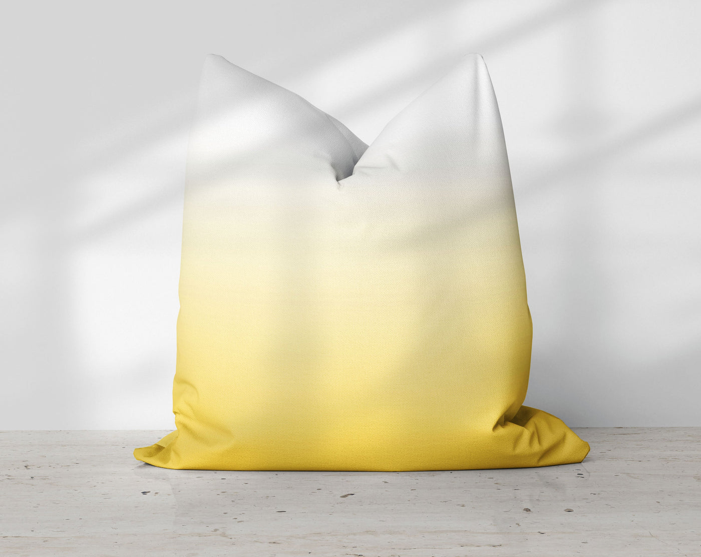 Ombre Sunshine Yellow Pillow Throw - Cush Potato Pillows