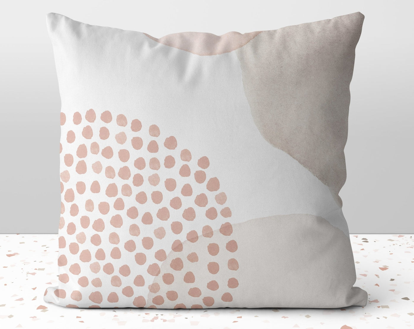 Pink Dots Glam Abstract Pillow Throw Cover with Insert - Cush Potato Pillows