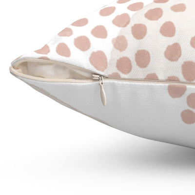 Pink Dots Glam Abstract Pillow Throw Cover with Insert - Cush Potato Pillows