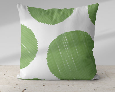 Pistachio Green Big Particle Dots Watercolor Pillow Throw - Cush Potato Pillows