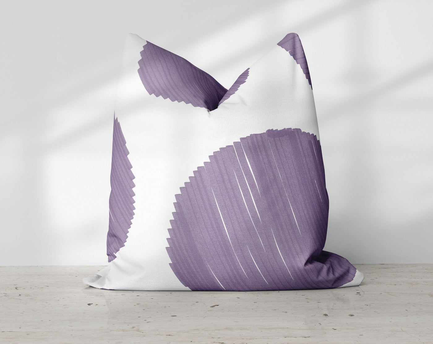 Popsicle Purple Lavender Big Particle Dots Watercolor Pillow Throw - Cush Potato Pillows