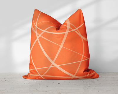 Secord Streams Classic Orange H Pillow Throw - Cush Potato Pillows