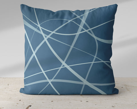 Secord Streams Pacific Blue Pillow Throw - Cush Potato Pillows