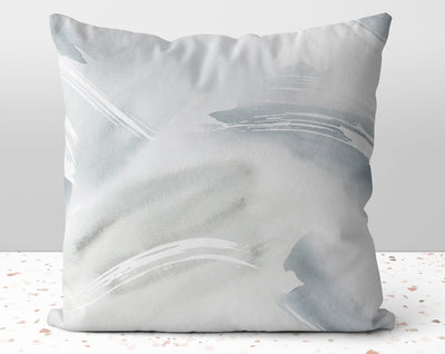 Serene Glam Gray Pillow Throw Cover with Insert - Cush Potato Pillows