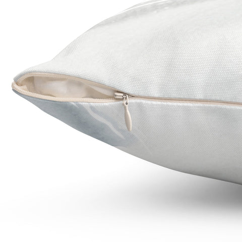 Serene Glam Gray Pillow Throw Cover with Insert - Cush Potato Pillows