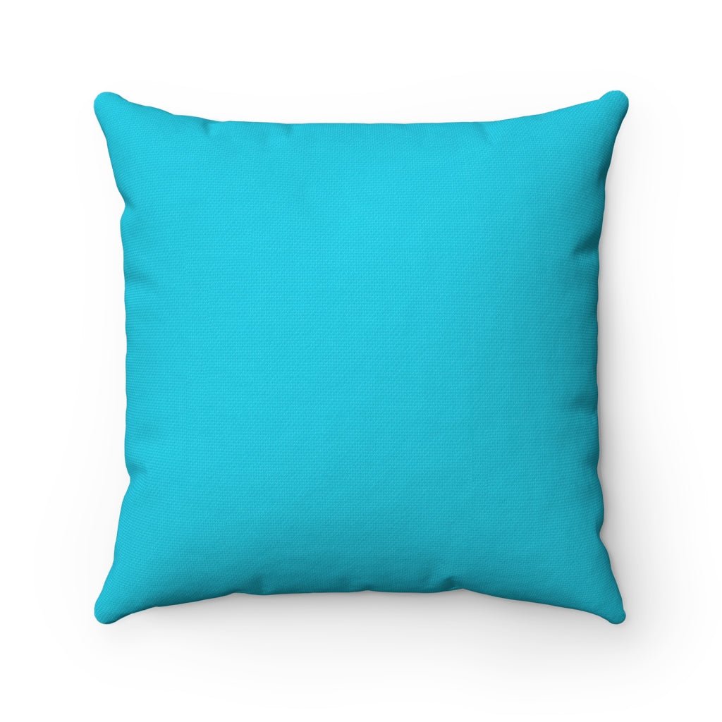Serious Llama Teal Turquoise Square Pillow Cover Throw - Cush Potato Pillows