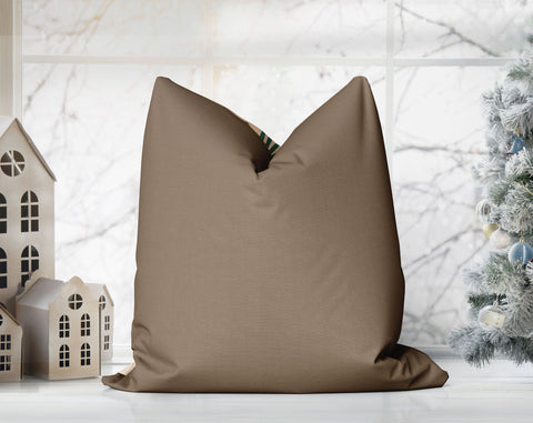 Seriously Silly Christmas Nutcracker Beige Brown Pillow Throw - Cush Potato Pillows