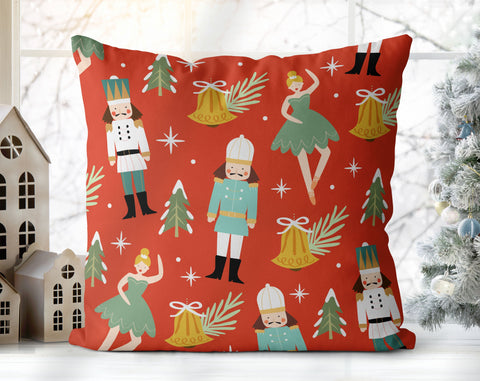 Seriously Silly Christmas Nutcracker Orange Pillow Throw - Cush Potato Pillows